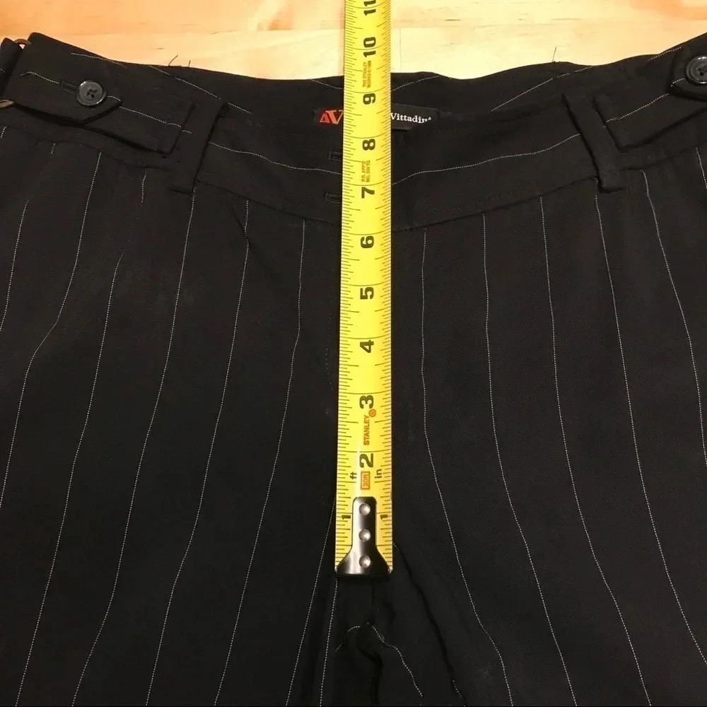 Adrienne Vittadini Pinstripe Dress Pants Career - Picture 6 of 10